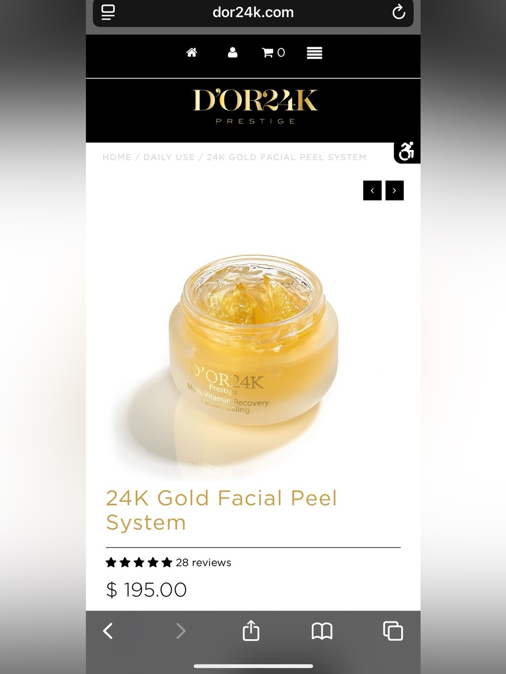 Dior 24K Gold Facial Peel – Gold